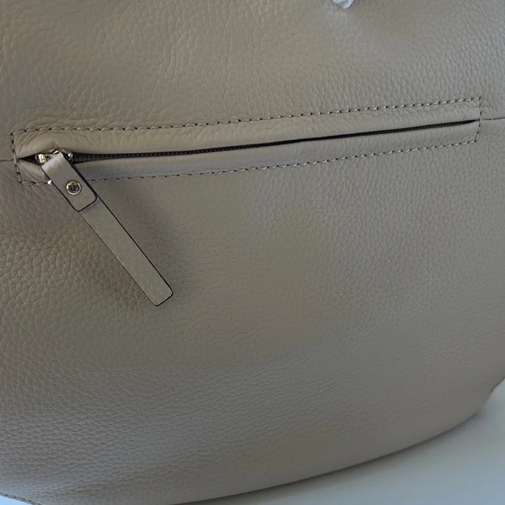 Kate Spade Jackson Street Mylie Hobo Crossbody Bag Cream Pebbled Leather - Picture 14 of 16